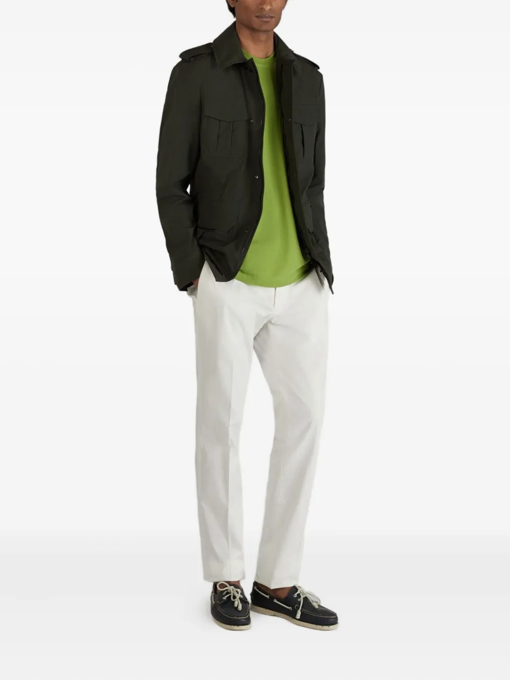 Zanone t-shirt en coton à col rond | T-shirts | Image 2