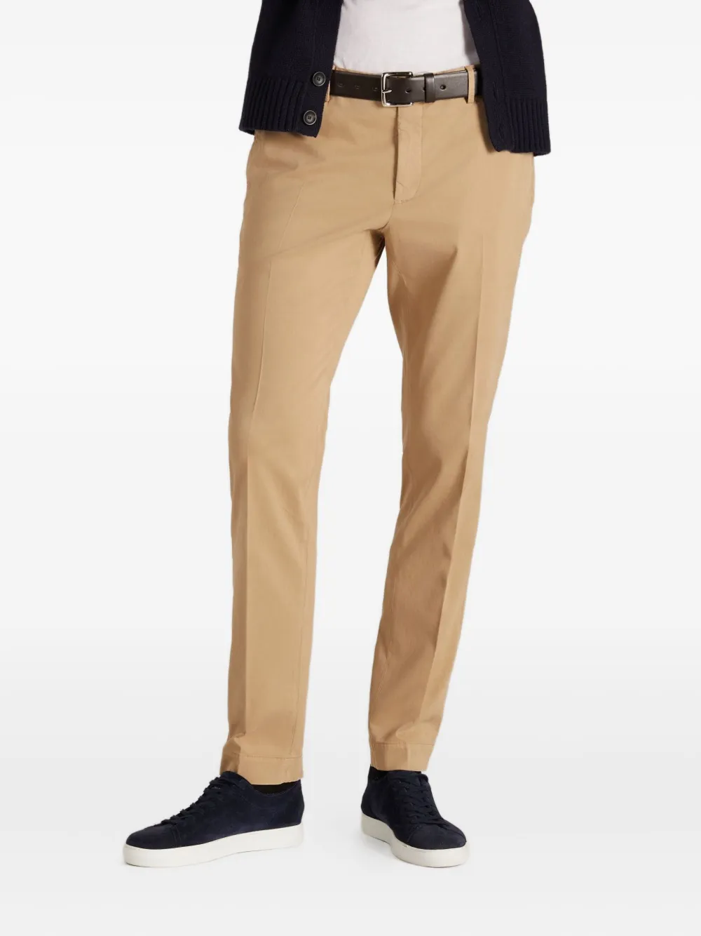 Incotex Chino met riemluslen Beige