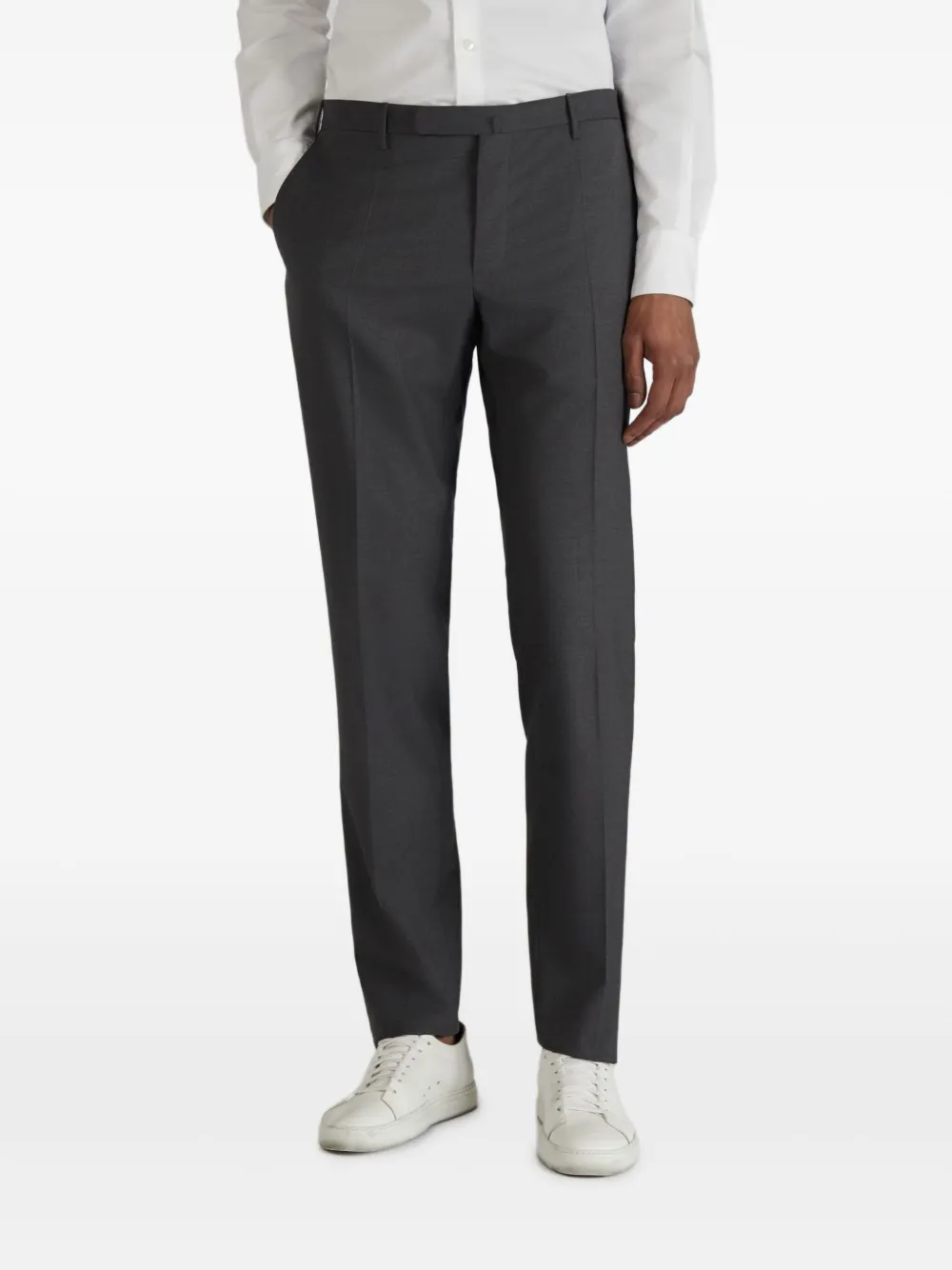 Incotex Broek met toelopende pijpen Grijs