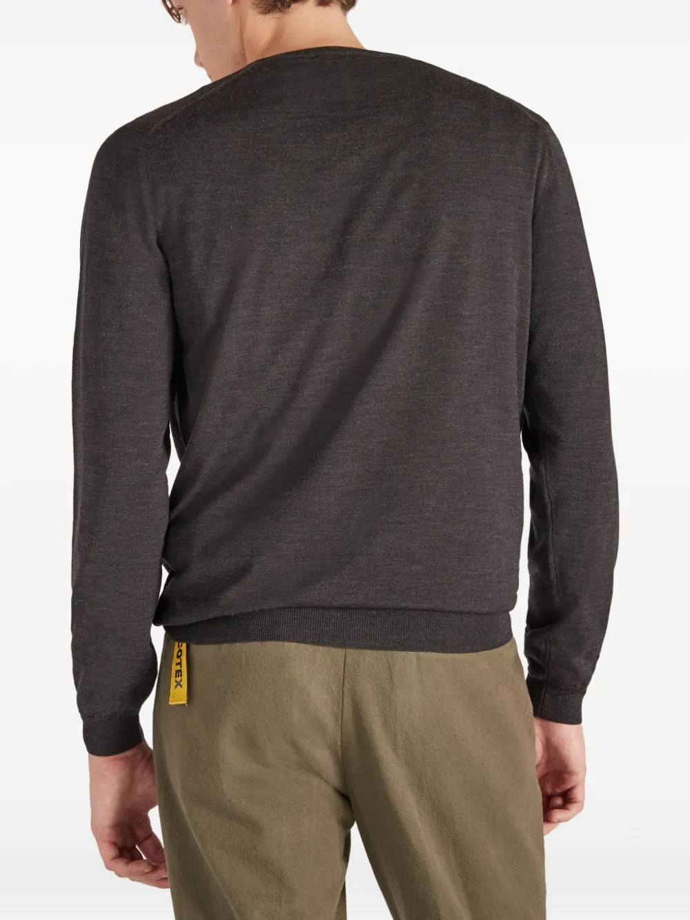  Slowear Pull à Col V - Gris 