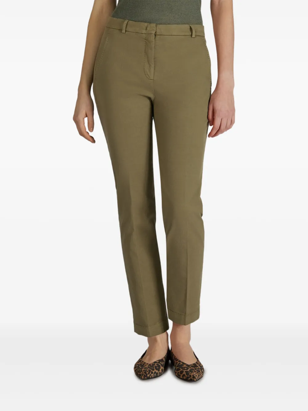 Slowear Pleasted Trousers In Green