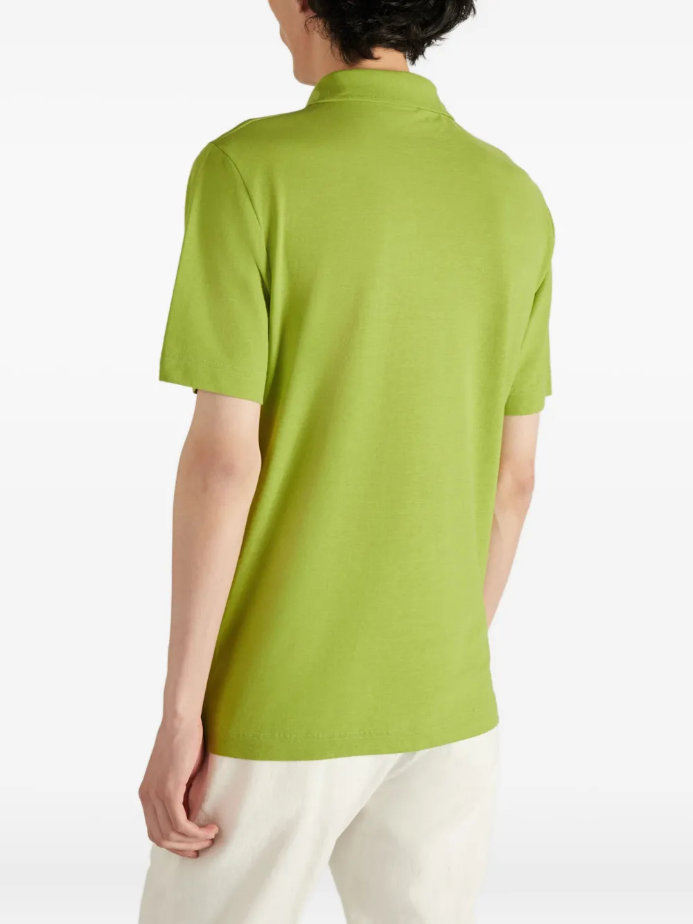 Zanone Poloshirt met korte mouwen Groen