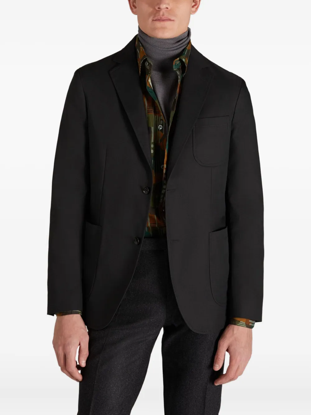 Montedoro Blazer met opgestikte zak Zwart