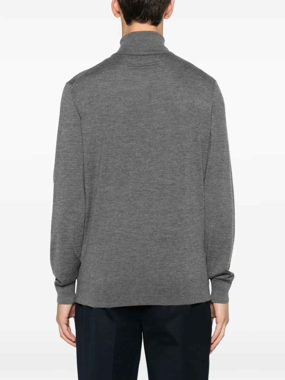 Zegna roll-neck sweater Grijs