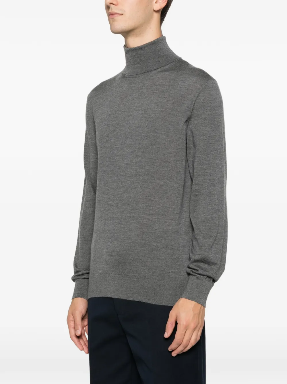 Zegna roll-neck sweater Grijs