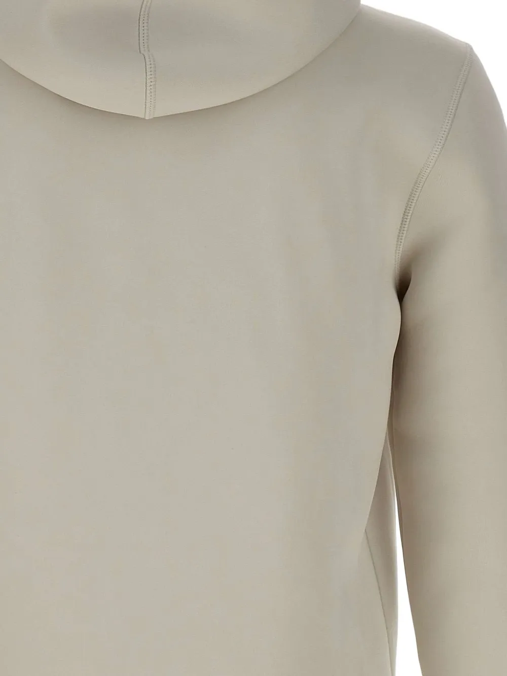 Blauer Hoodie met rits Beige