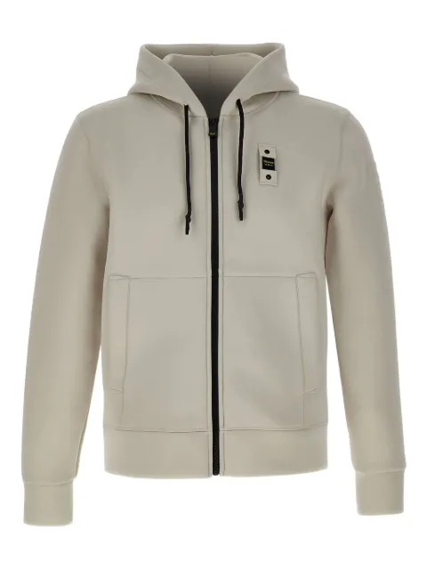 Blauer zip-fastening hoodie
