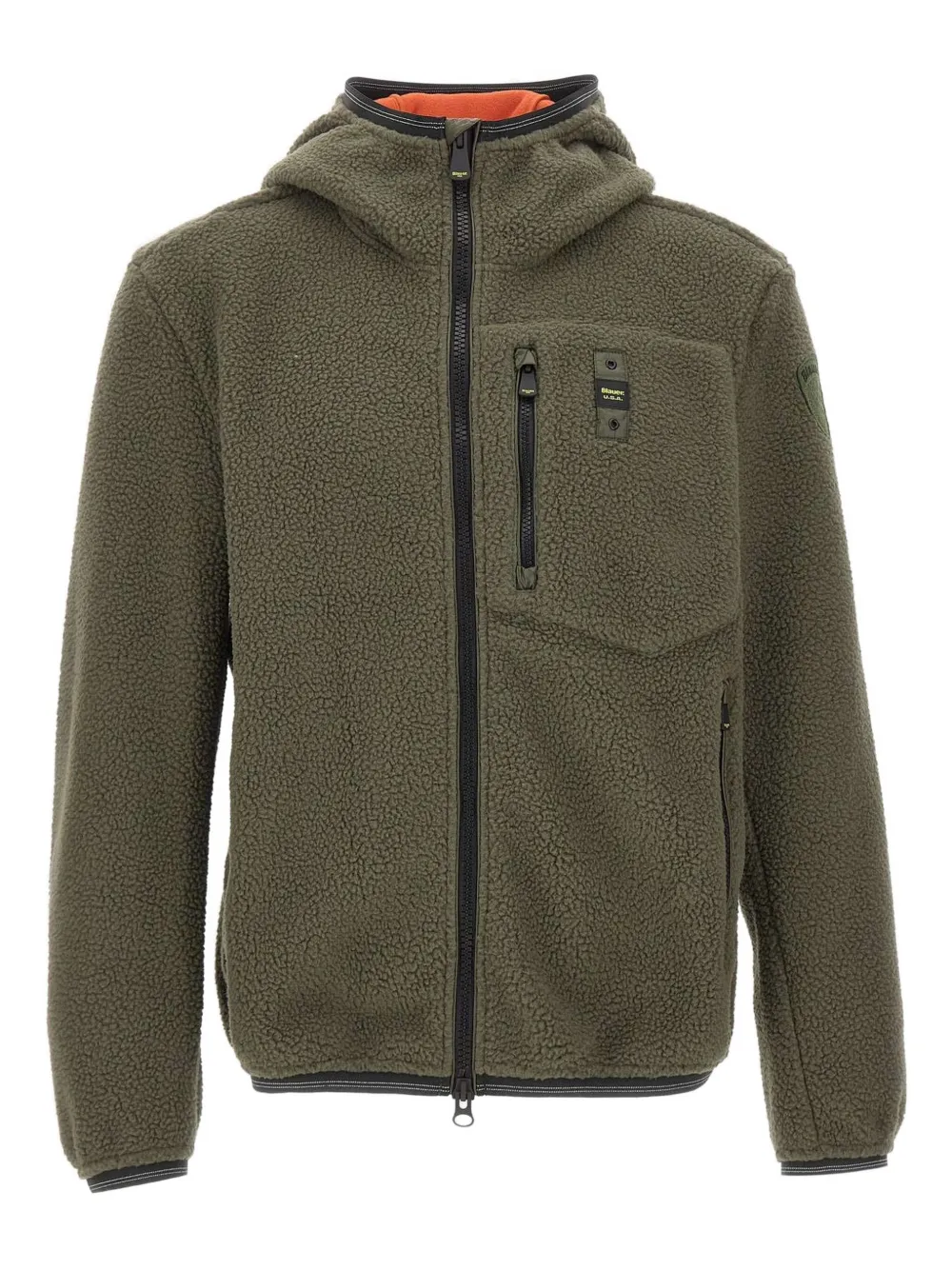 Blauer Alleghany Hooded Fleece Jacket In Green