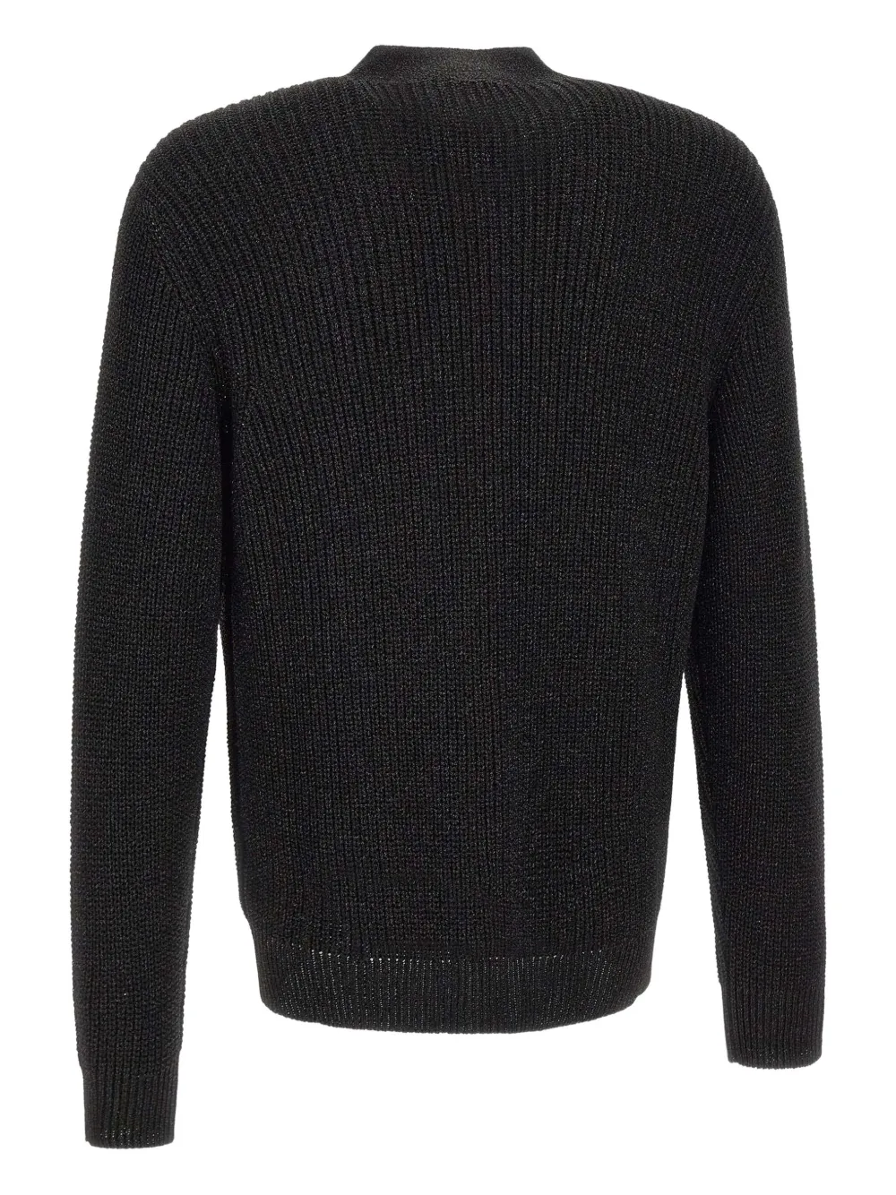 Emporio Armani Vest met V-hals en knoopsluiting Zwart