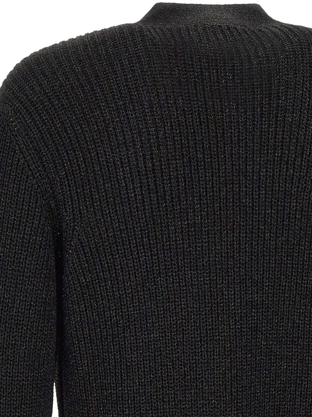 Emporio Armani Vest met V-hals en knoopsluiting Zwart