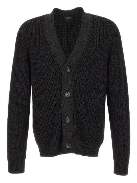 Emporio Armani button-fastening V-neck cardigan