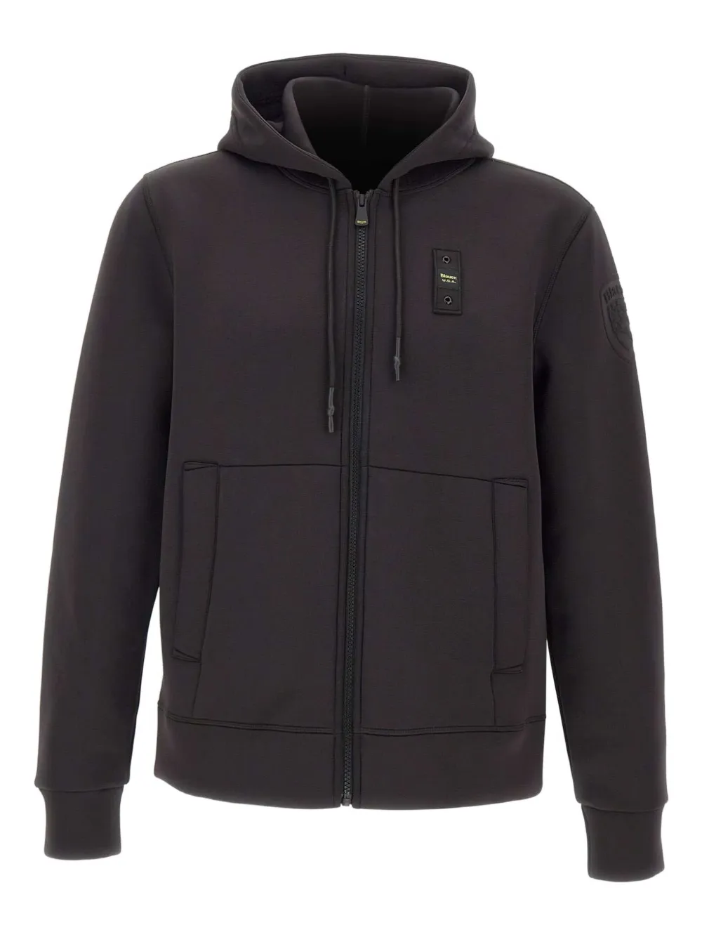 Blauer drawstring zipped hoodie | sort | Image 1