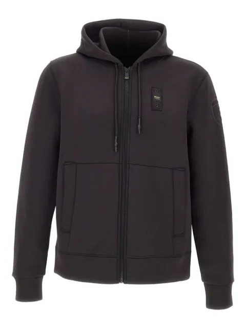 Blauer drawstring zipped hoodie