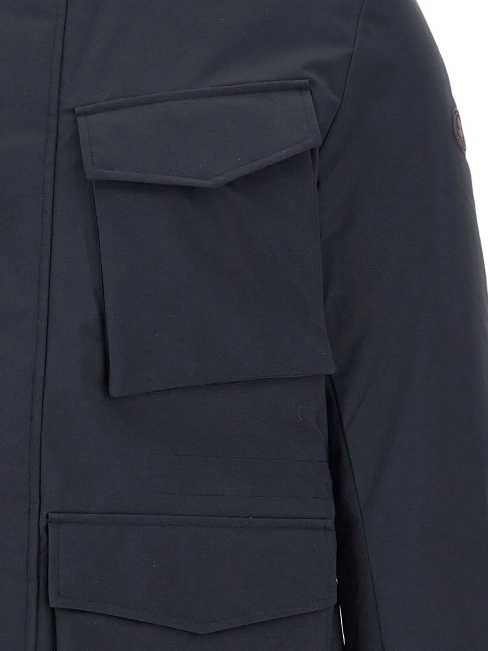 Save The Duck Multiple-pocket Padded Jacket In Blue