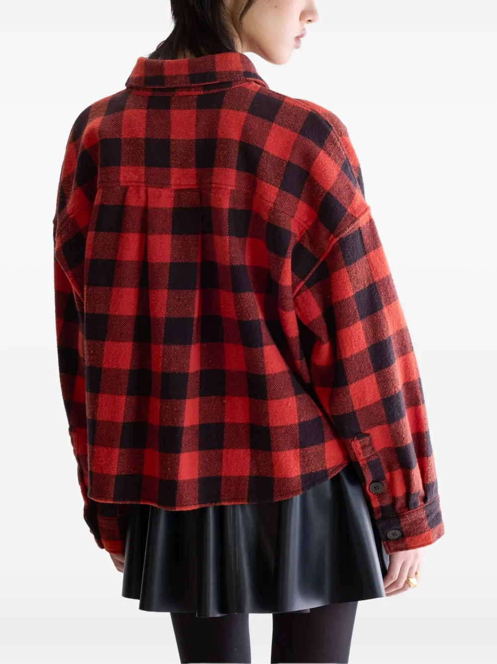 Bellerose Wyat Checked Shirt In Orange
