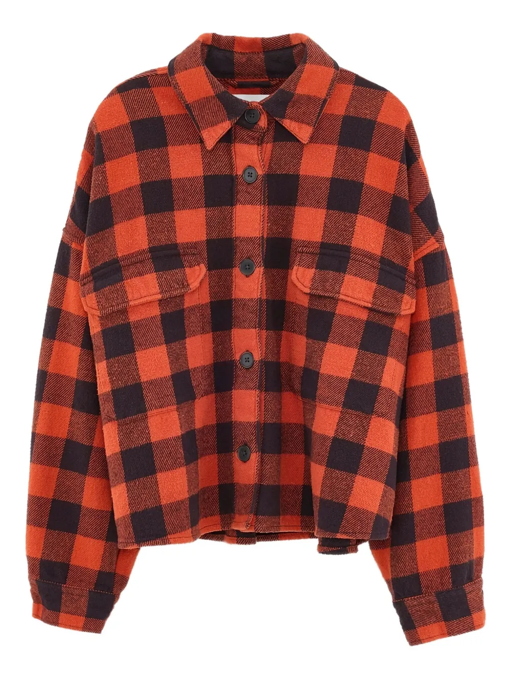 Bellerose Wyat Checked Shirt In Orange