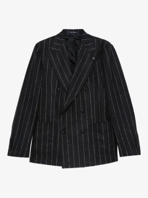 Tagliatore striped double-breasted blazer