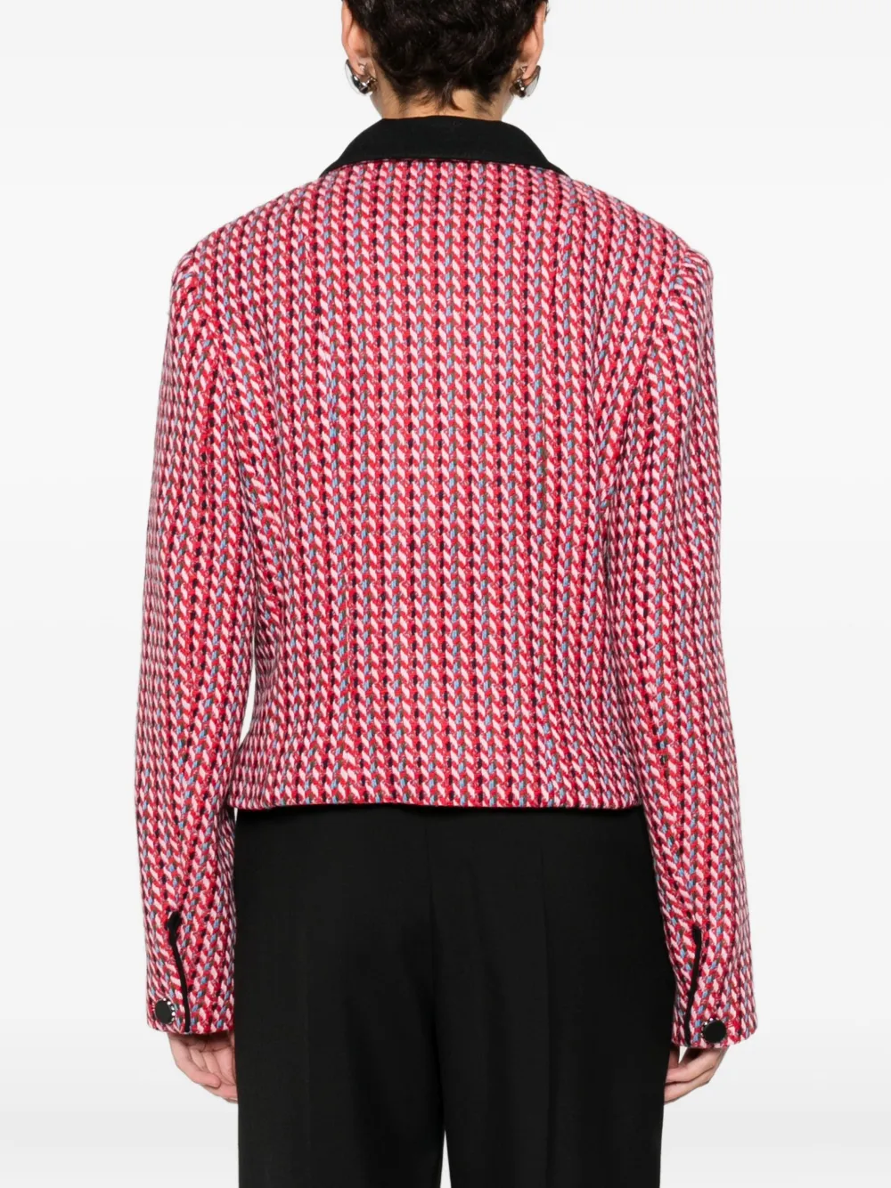 N°21 Notched-collar Tweed Jacket In Multi