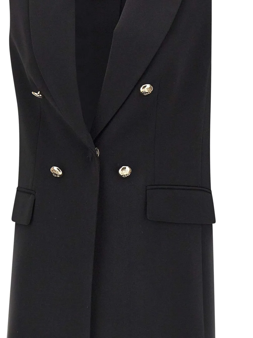 Elena Miro' Single-breasted Waistcoat In Black