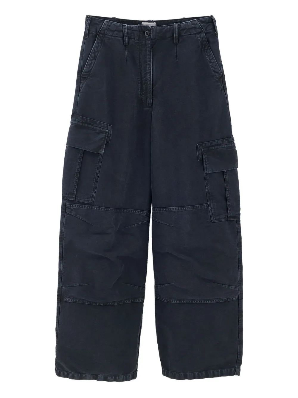 Bellerose Pozz Cargo-pocket Trousers In Blue