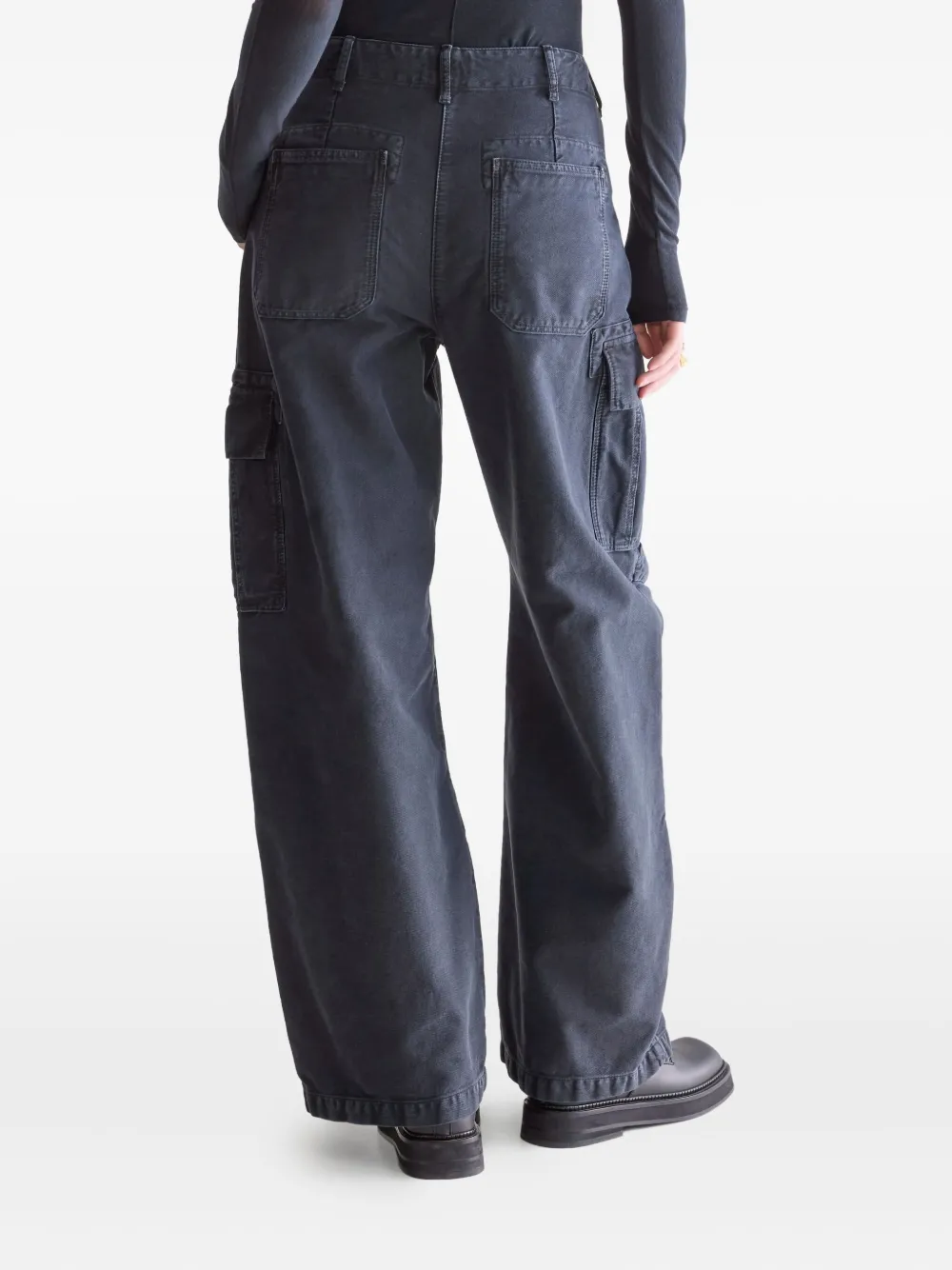 Bellerose Pozz Cargo-pocket Trousers In Blue