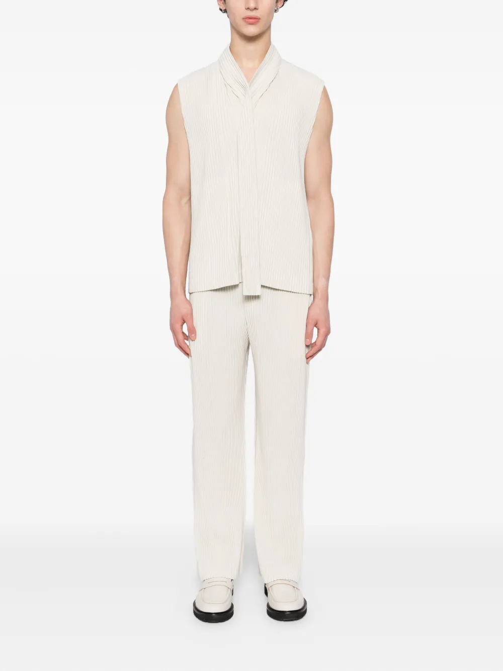 Homme Plissé Issey Miyake MC: September vest - Beige