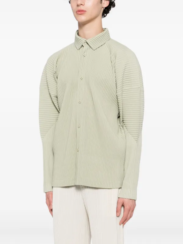 Homme Plissé Issey Miyake MC: October Perforated Shirt | Green