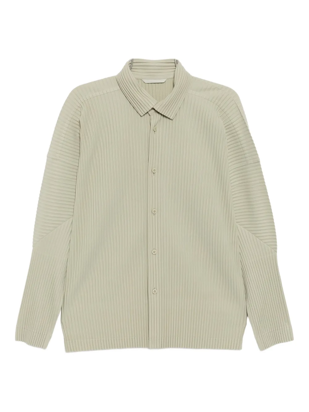 Issey Miyake Mc: October Perforated Shirt In Green