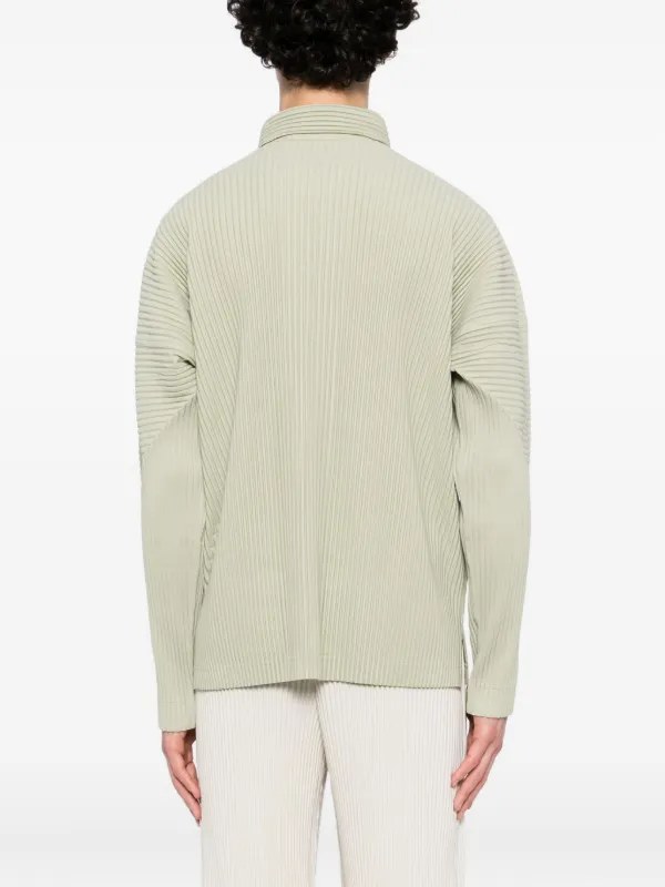 Homme Plissé Issey Miyake MC: October Perforated Shirt | Green