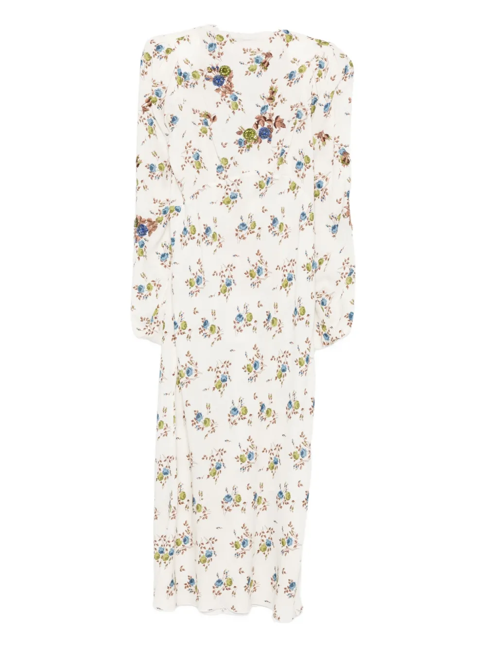 N°21 Kleid Floral-print Midi Dress In White
