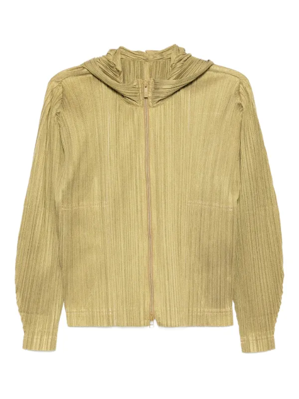 Pleats Please Issey Miyake プリーツ ジャケット | グリーン 