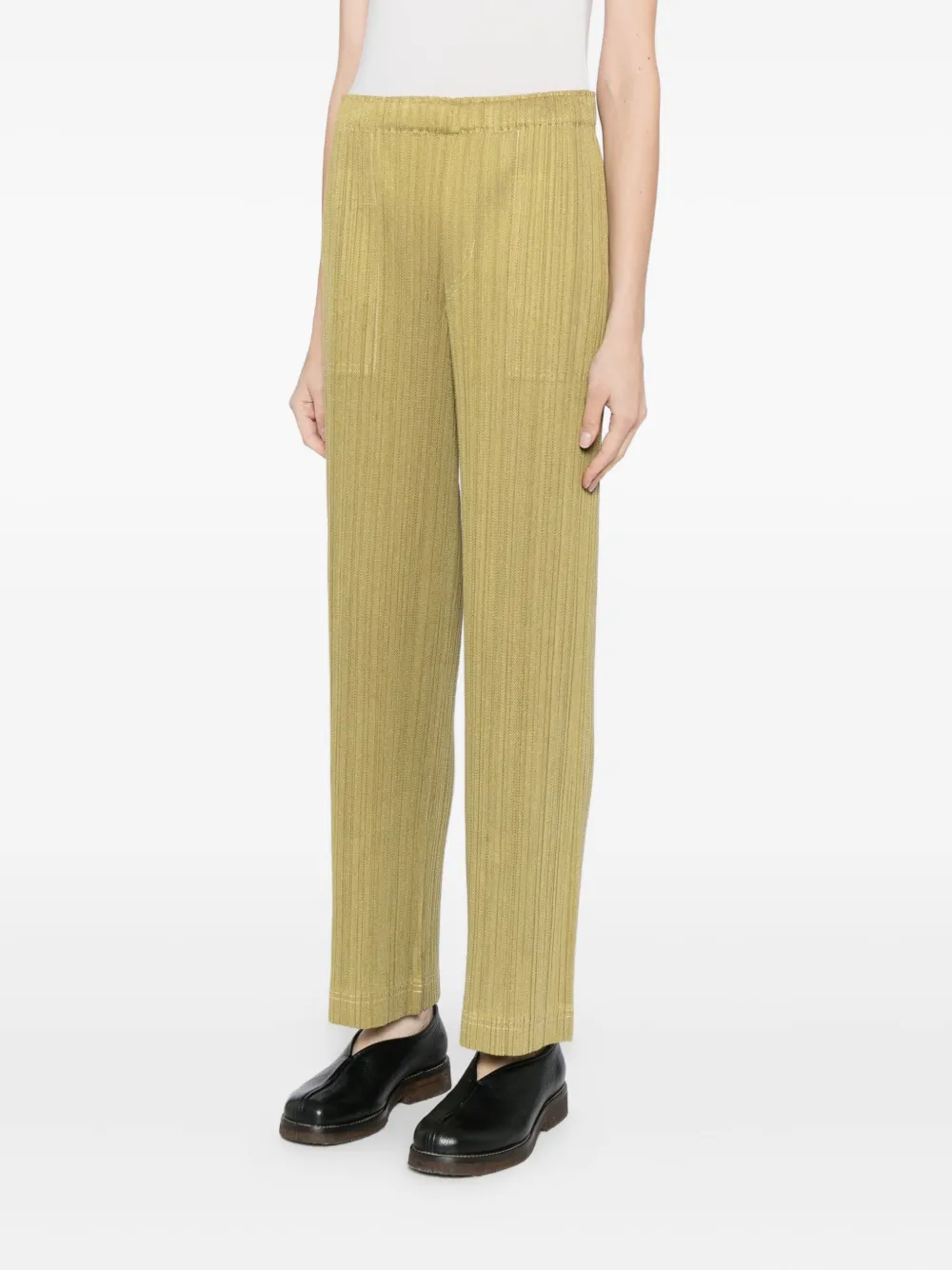 Pleats Please Issey Miyake Plooibroek Groen