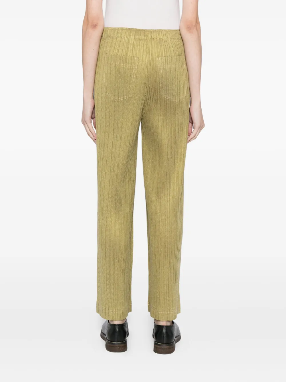 Pleats Please Issey Miyake Plooibroek Groen