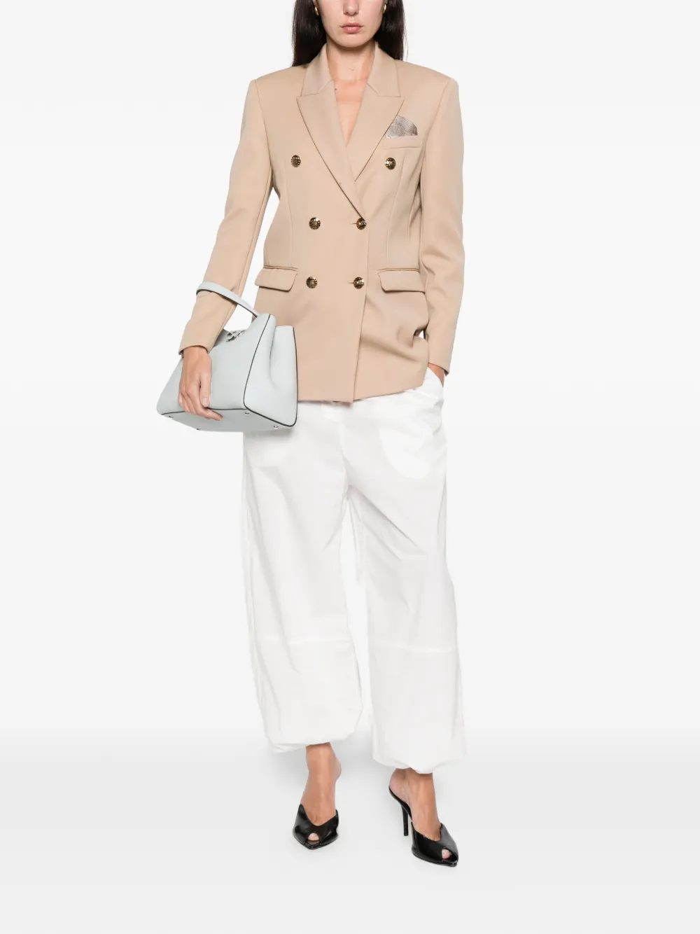 Elisabetta Franchi double-breasted buttoned blazer | Blazers | Image 2