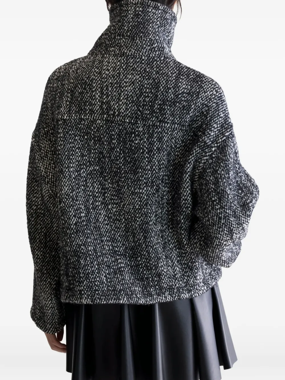 Bellerose Jasmin Double-breasted Wool Jacket In Gray