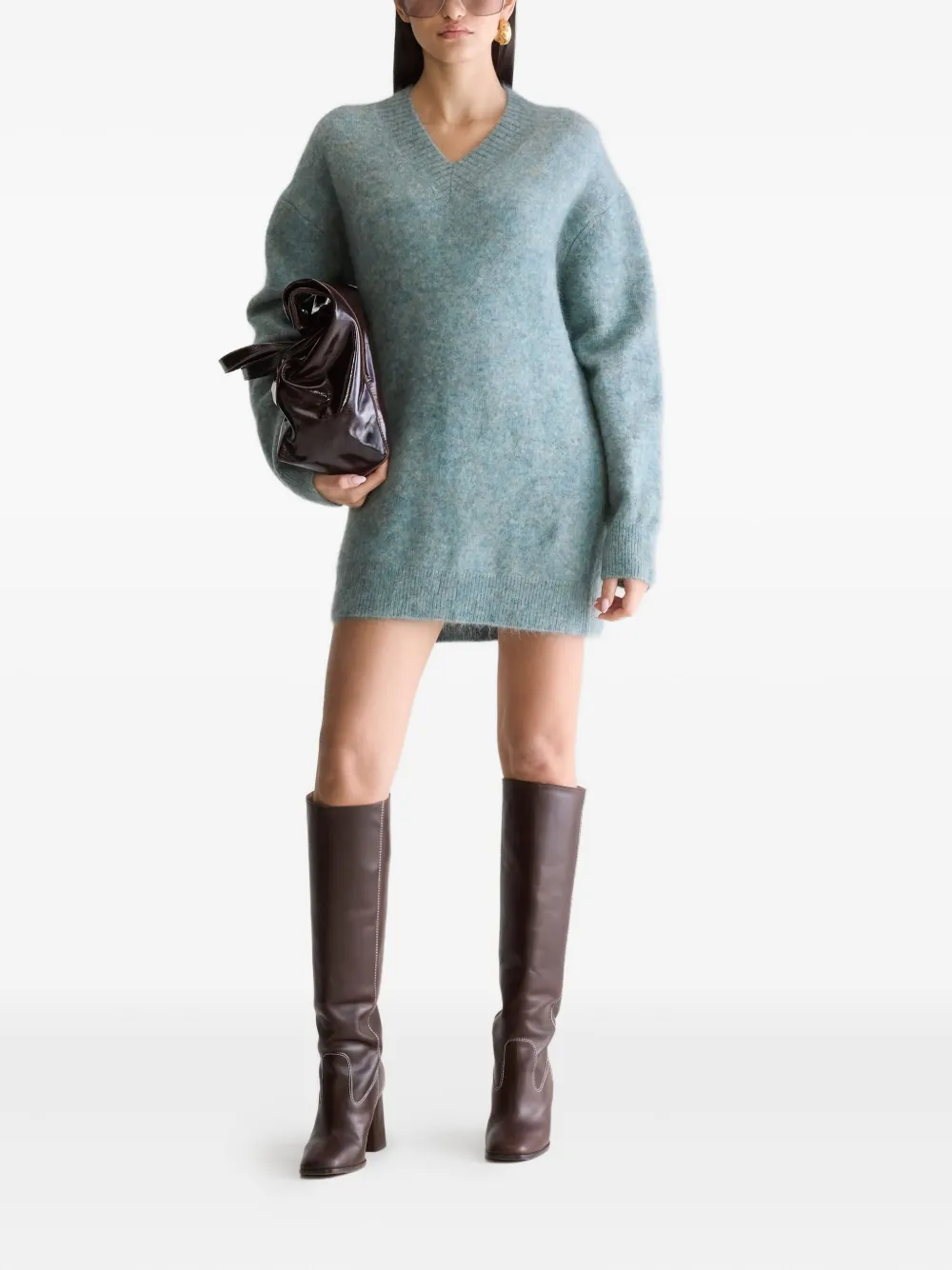 Bellerose Auris V-neck Sweater In Blue
