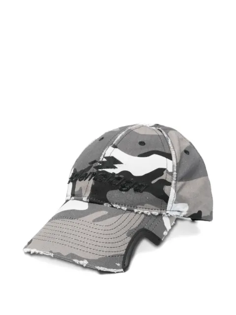 Balenciaga camouflage-print embroidered-logo baseball cap 