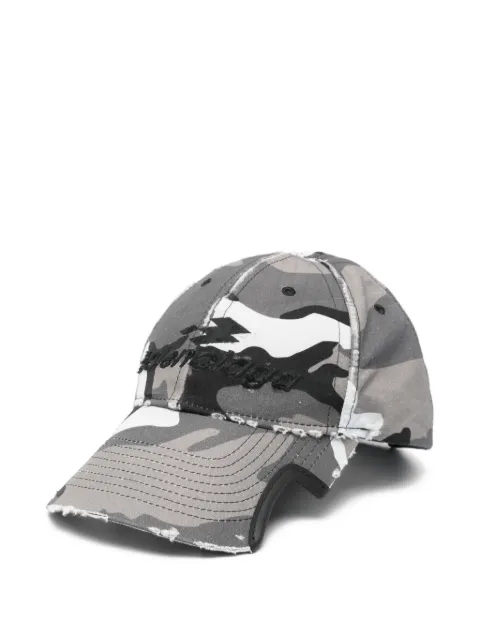 Balenciaga camouflage-print embroidered-logo baseball cap 