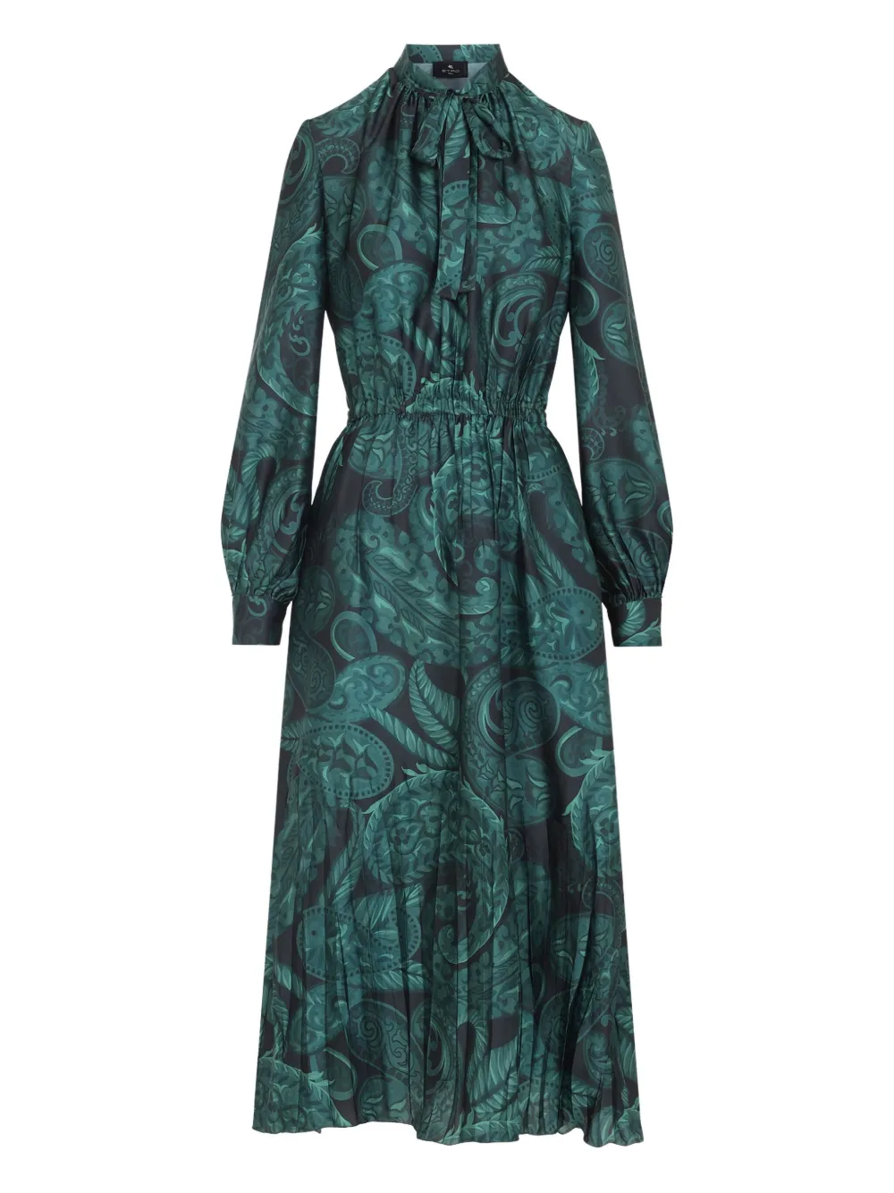 ETRO long-sleeve midi dress - Verde
