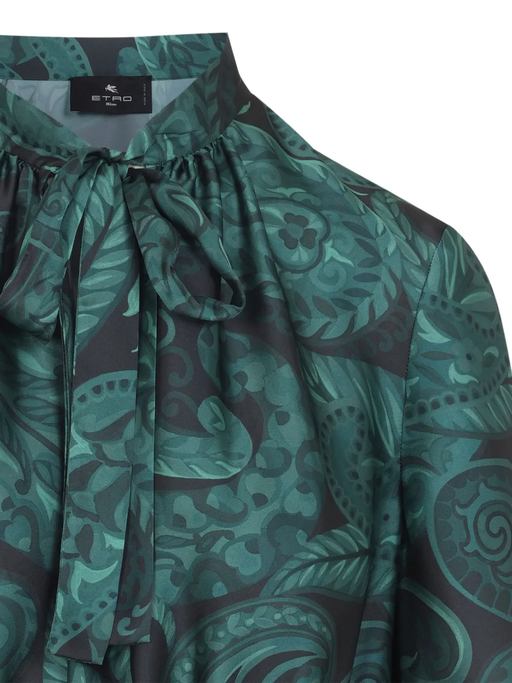 ETRO Midi-jurk met lange mouwen Groen