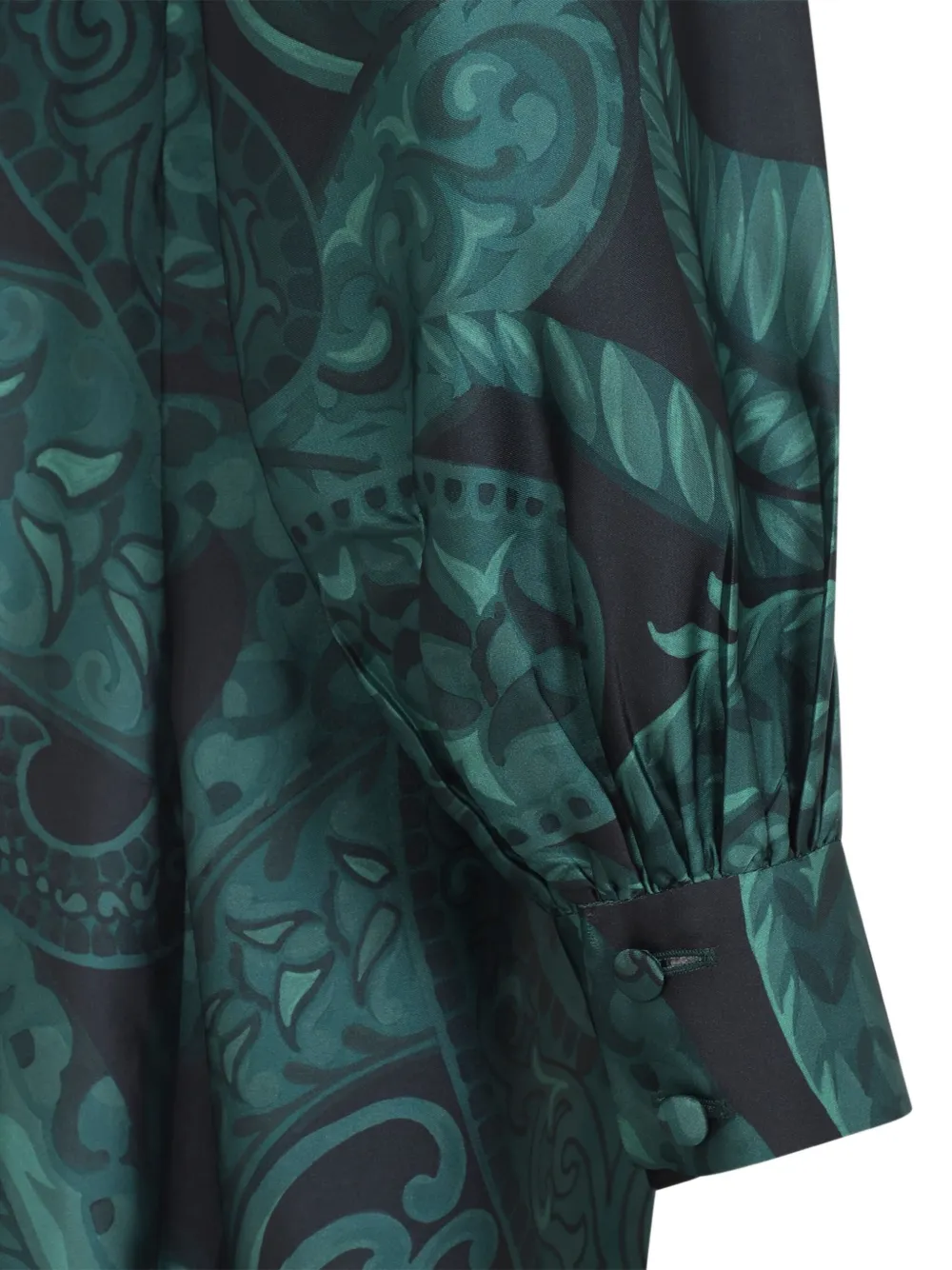 ETRO Midi-jurk met lange mouwen Groen