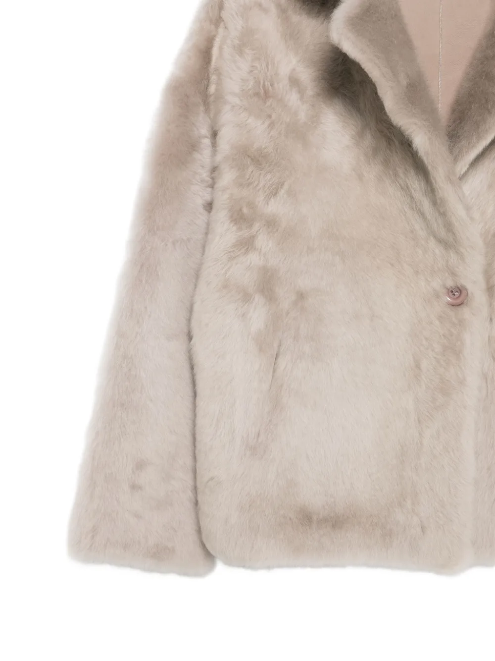 Liska Button-fastening Jacket In Neutral