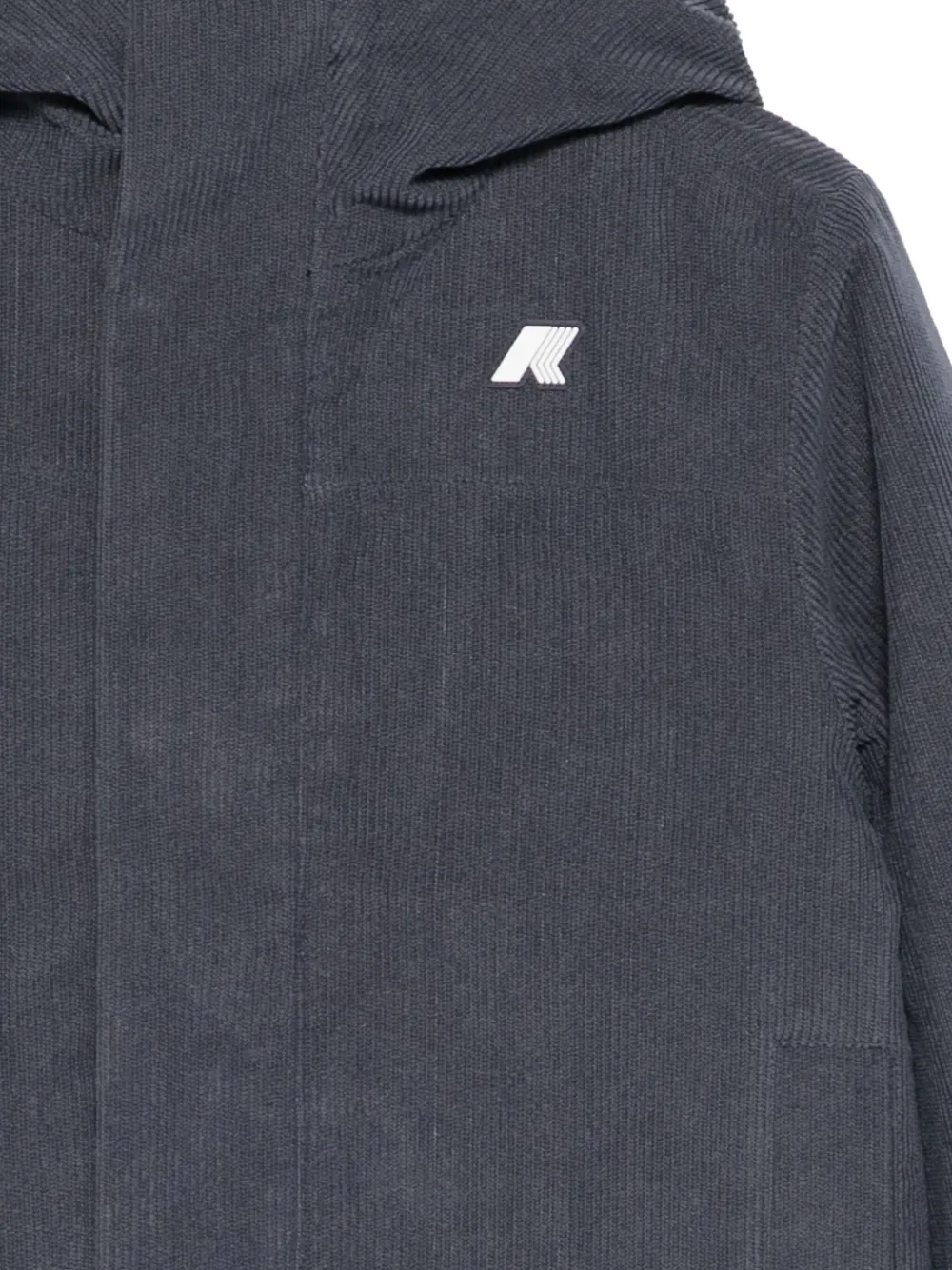 K Way Kids Sharille ribfluwelen jack Blauw