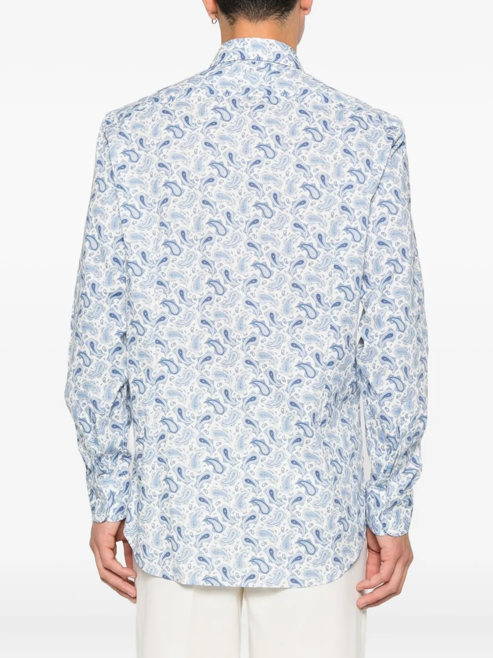 ETRO Overhemd met paisley-print Blauw