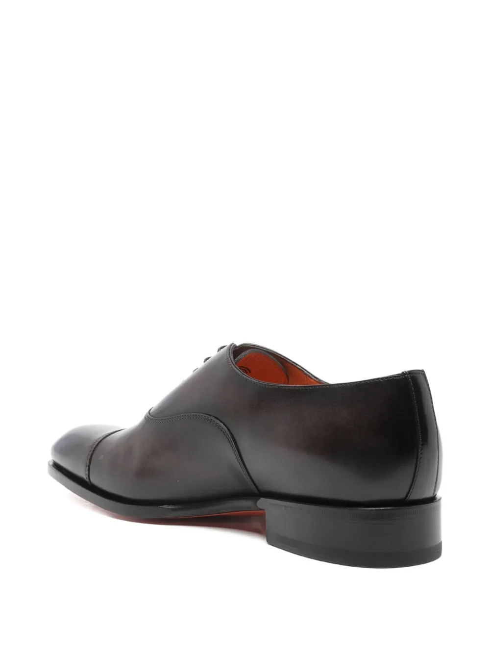 Santoni Leren Oxford schoenen Bruin