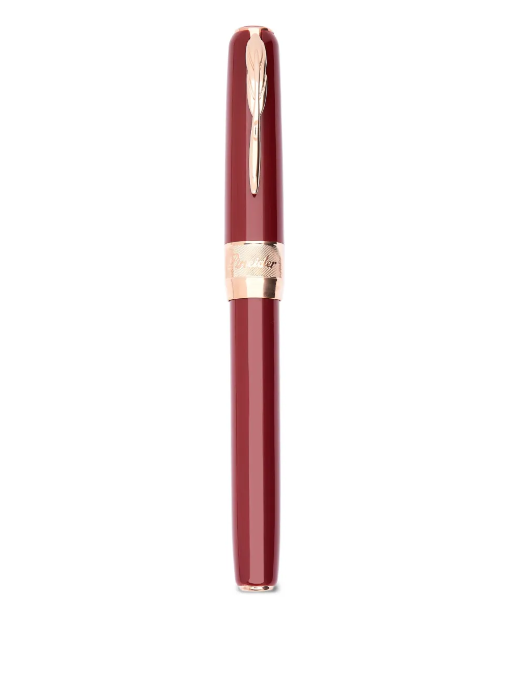  Pineider Classic Rose Gold Rollerball Pen (14.4cm X 1.55cm) - Red 