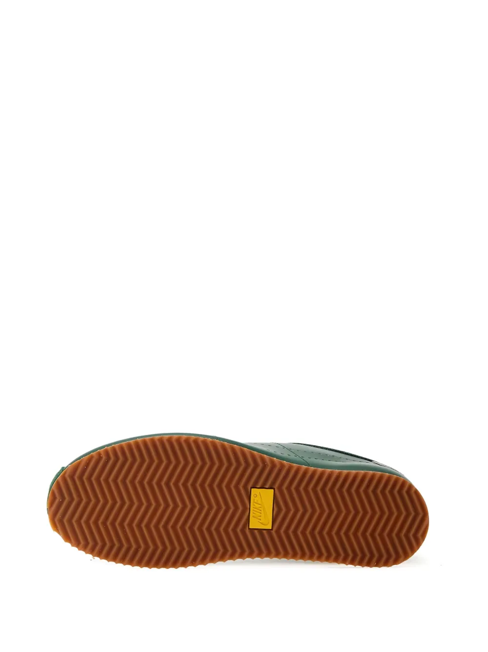 Nike Cortez leren sneakers met geperforeerd detail Groen