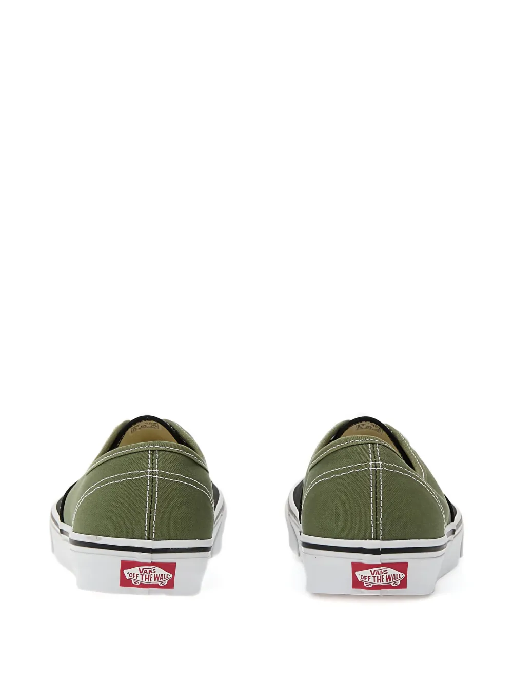 Vans Authentic Lace-up Fastening Sneakers In Green