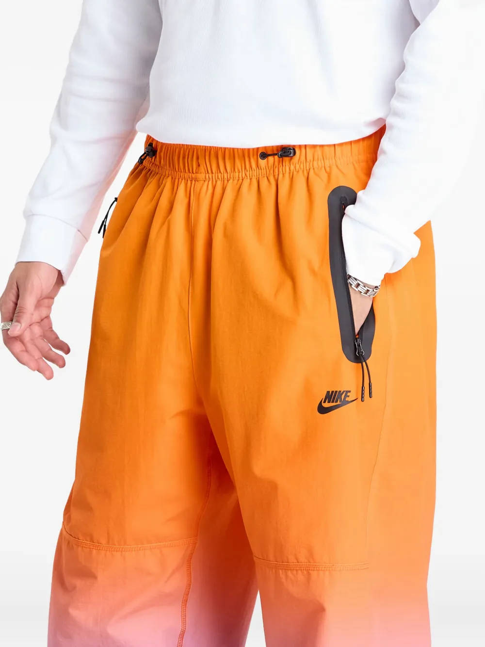 Nike Verstelbare geweven broek Oranje