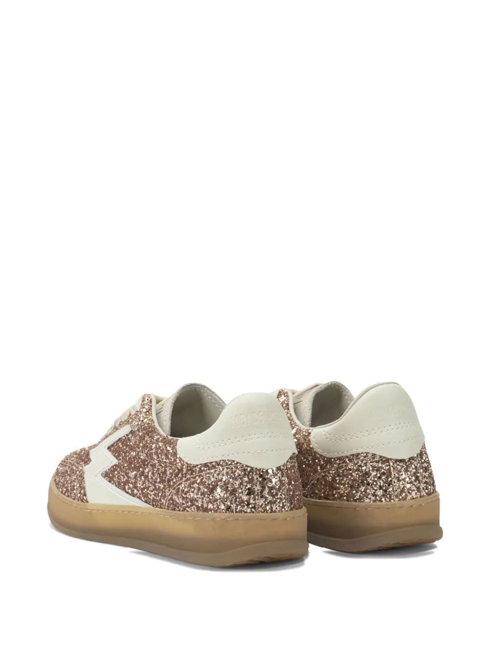 MOA CONCEPT Sneakers met glitter-applicatie Bruin